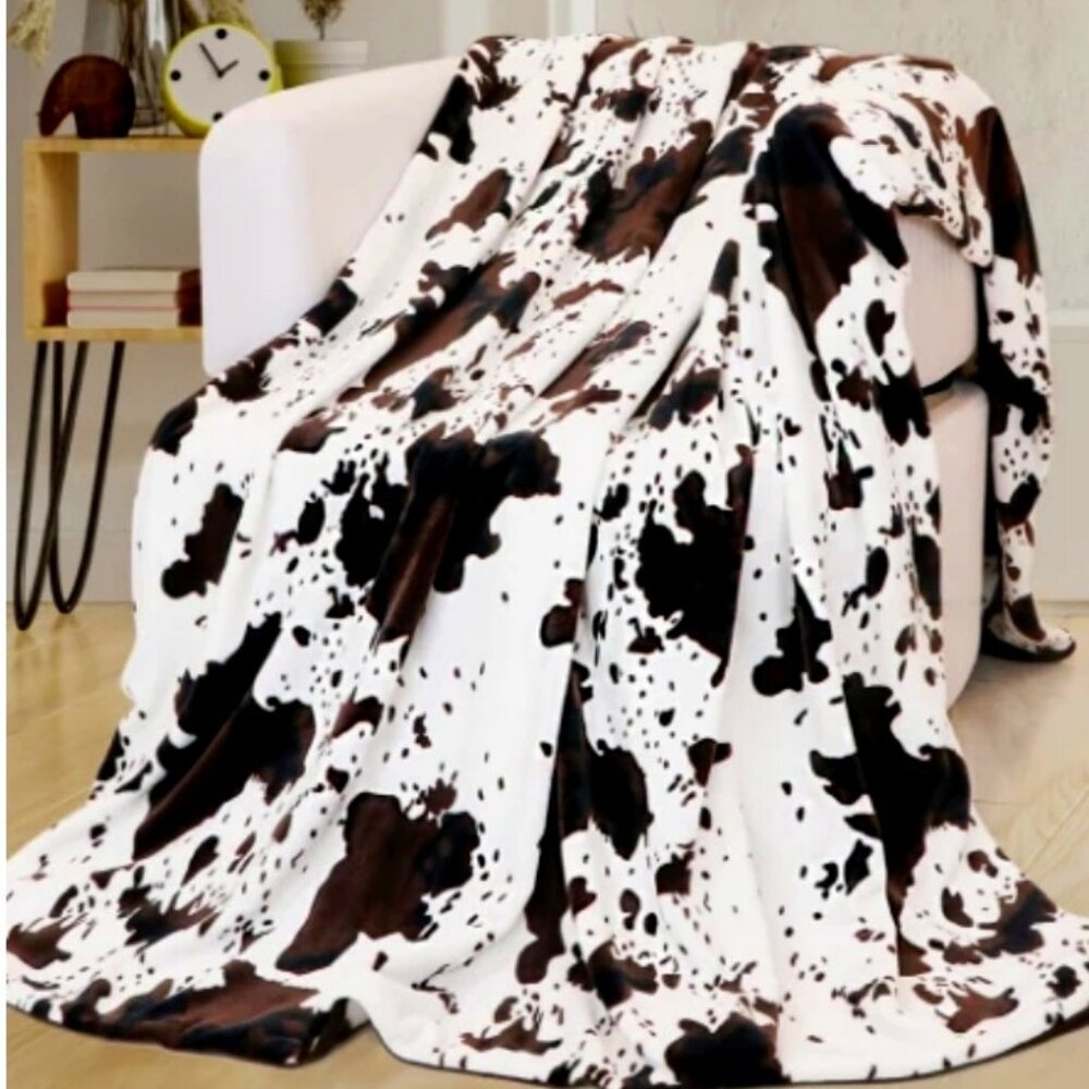 Cow Print, Throw Blanket